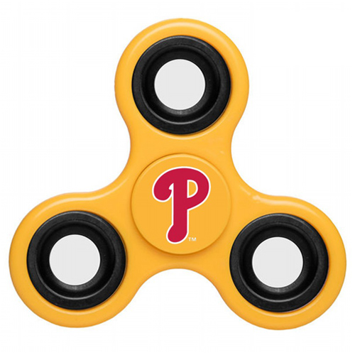 MLB Philadelphia Phillies 3 Way Fidget Spinner D56 - Yellow